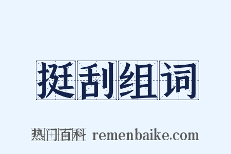 挺刮组词是什么意思的图片